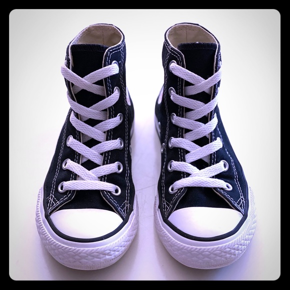 Converse Other - LIKE NEW SZ 12 BLACK CONVERSE CHUCK TAYLOR HI-TOPS